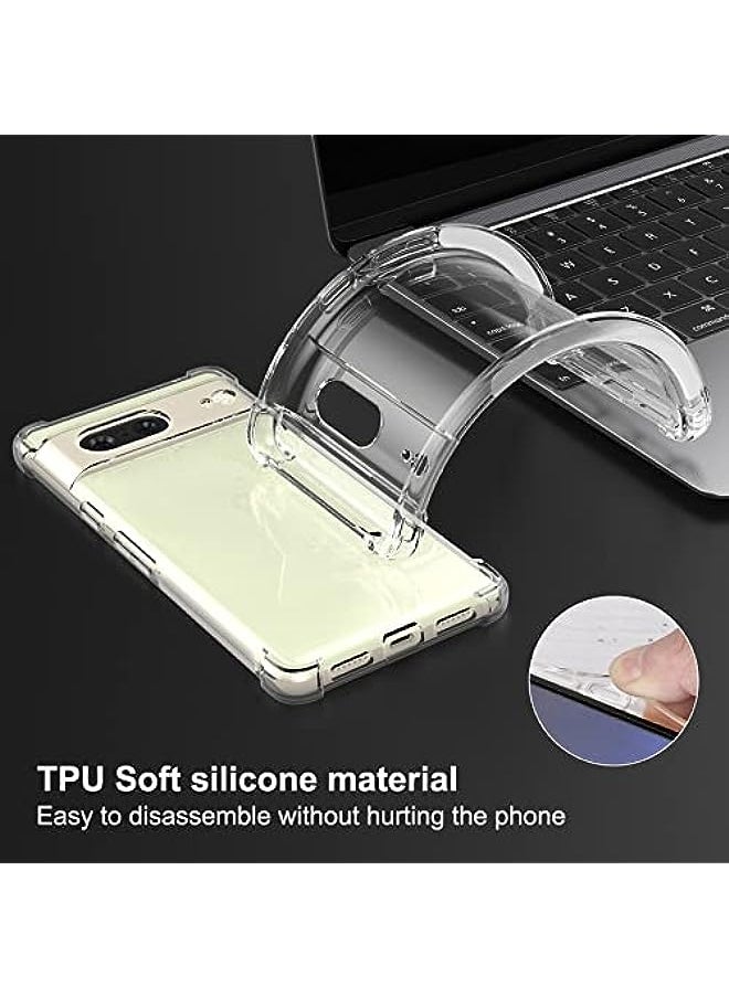 HuHa - for Google Pixel 7 Case, Pixel 7 Phone Case Clear, Scratch Resistant Reinforced Corners TPU Rubber Soft Skin Silicone Protective Case Cover for Google Pixel 7 2022 (Google Pixel 7 2022) - Image 1