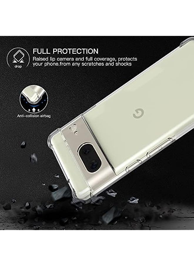 HuHa - for Google Pixel 7 Case, Pixel 7 Phone Case Clear, Scratch Resistant Reinforced Corners TPU Rubber Soft Skin Silicone Protective Case Cover for Google Pixel 7 2022 (Google Pixel 7 2022) - Image 1