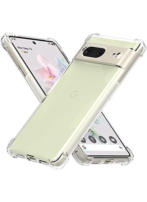 for Google Pixel 7 Case, Pixel 7 Phone Case Clear, Scratch Resistant Reinforced Corners TPU Rubber Soft Skin Silicone Protective Case Cover for Google Pixel 7 2022 (Google Pixel 7 2022)