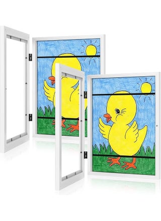2PCS Kids Art Frame, Changeable Display Picture Frame A4, Front Opening Frames for Children's Drawings, Projects, Schoolwork, Crafts Hanging (White) - pzsku/Z0B7AD933087F218B2F68Z/45/1747334396/45c0feee-3050-49b3-95bc-772d4d1797b2