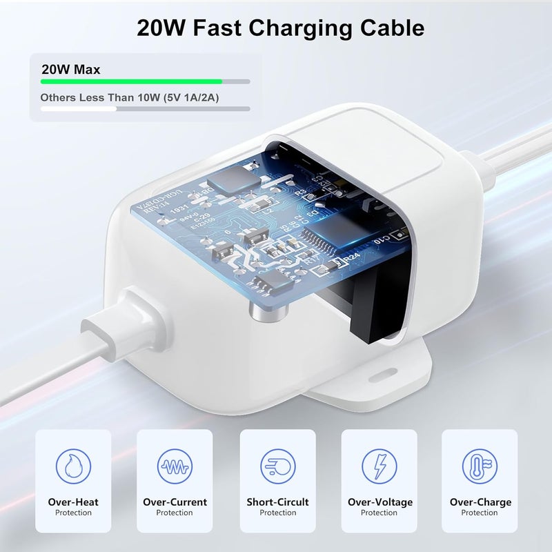 ALERTCAM Outdoor Power Adapter Compatible with Spotlight Cam Plus/Pro (Battery), 25ft/7.5m Waterproof USB-C Power Cord Continuously Charge Your Camera,White - Image 3