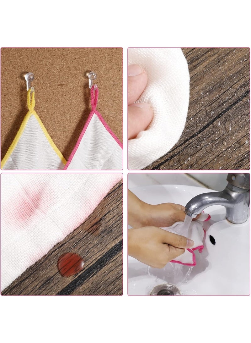 4-Piece Multi-Purpose Cotton Cleaning Cloth Set – Highly Absorbent Cleaning Cloths for Kitchen, Bathroom, and Glass – Soft Towels for Easily Removing Dirt and Drying Surfaces – Random Colors - Image 2