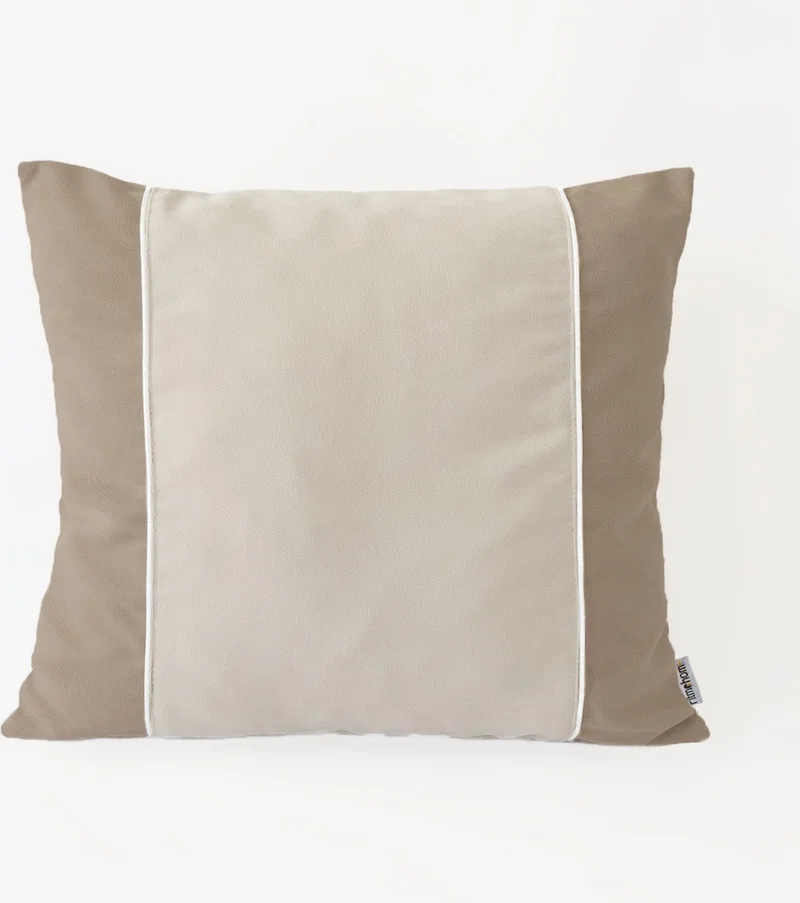 Ritmo Home Plain Scandinavian Plain Throw Pillow Cover Cream Mink