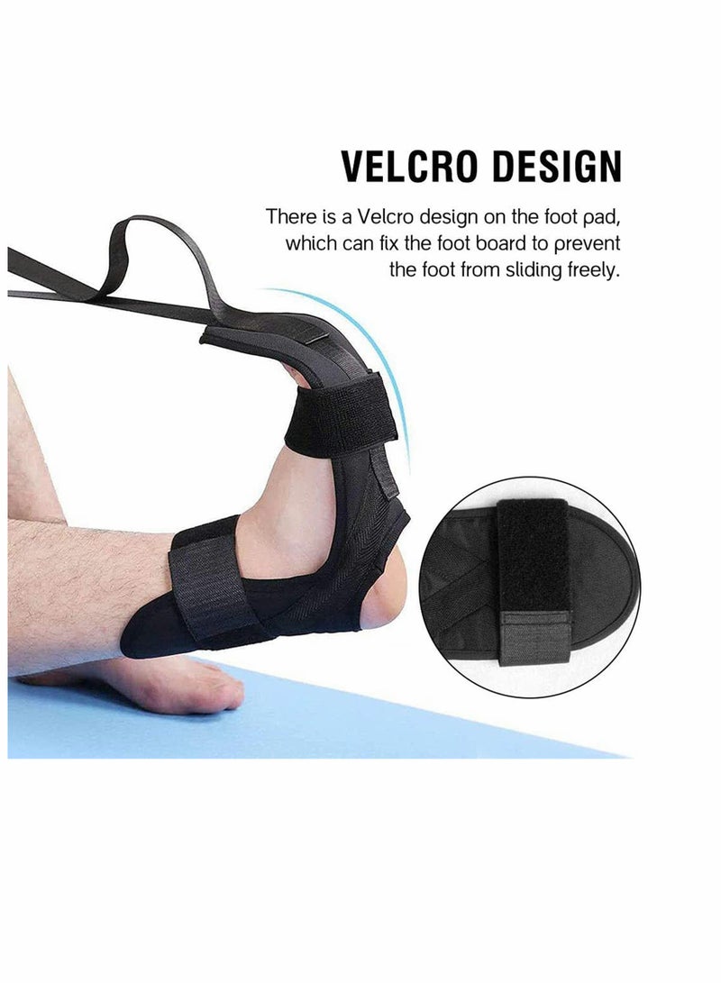 SOLARAE Yoga Stretch Belt, Ligament Training Strap Belt, Multi Loops Adjustable Yoga Stretching Strap with loops Ligament Stretch Band for Sports Yoga Practice Pilates Exercise - Image 3