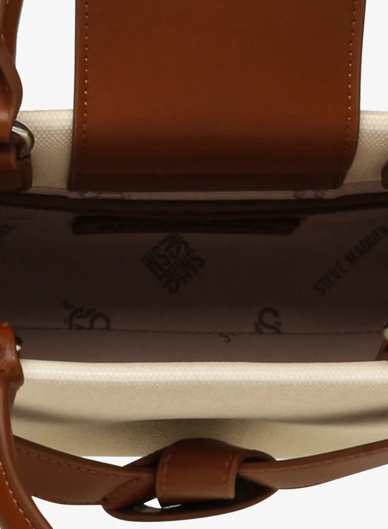 STEVE MADDEN  Canvas Smooth PU Mini Tote Bag for Women | Best Price UAE