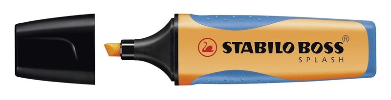 STABILO BOSS Highlighter Pen | 1 Piece | Splash Series | Fluorescent Orange - Image 2