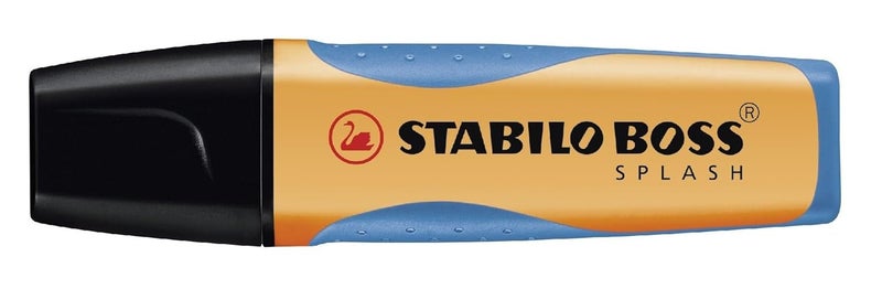 STABILO BOSS Highlighter Pen | 1 Piece | Splash Series | Fluorescent Orange - Image 1