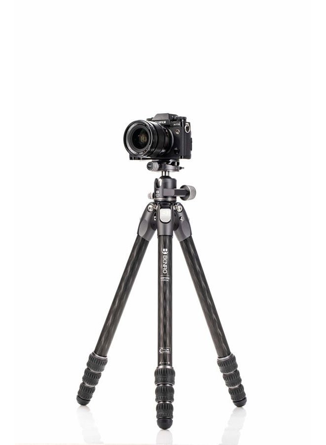 BENRO Tortoise Columnless Carbon Fibre Two Series Tripod with GX30 Ball Head - Image 4