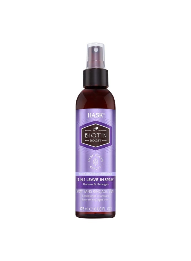 HASK HASK Thickening BIOTIN 5-in-1 Leave In Conditioner Spray for all hair types, color safe, gluten free, sulfate free, paraben free - 6 Fl Oz  - Image 3