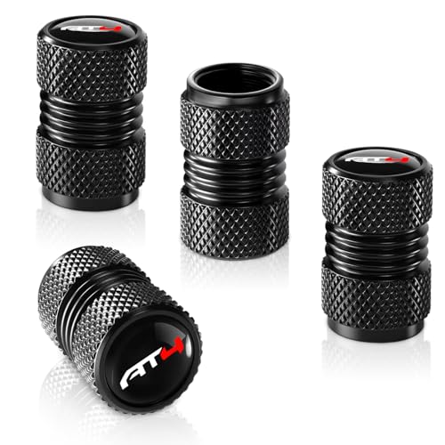TACOMA Tire Valve Stem Cap Cover for GMC AT4 Sierra Belt O-Ring Seal Corrosion Resistant,Tire Valve Stem Air Cap 4 Pack Black - Image 1
