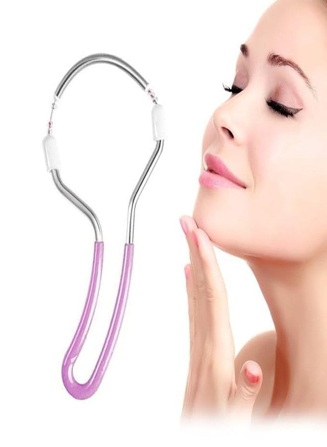 FLIZZOW Portable Painless Spring Facial Hair Remover for Women - Threading Tool Epilators Unwanted Hair on Upper Lip Chin Face - Image 1