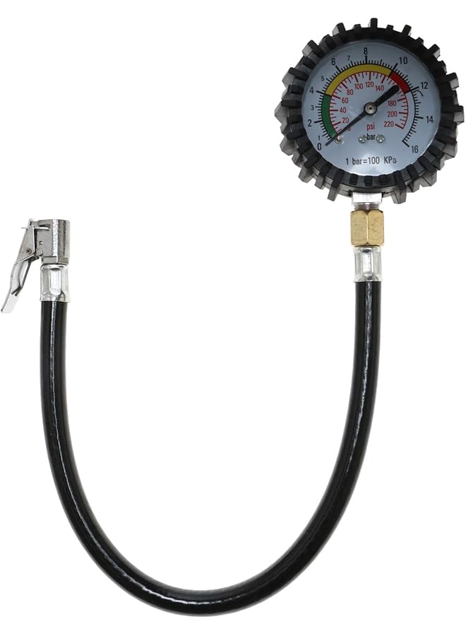 OSCO Tire Gauge, Black - Image 1