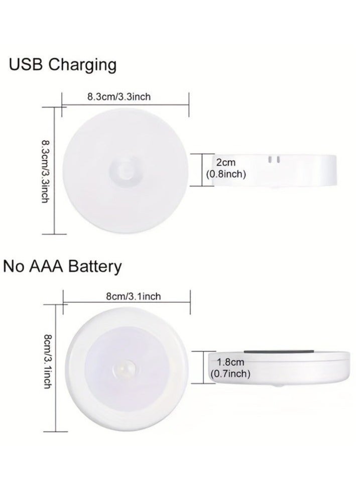 2-Pieces Wireless Motion Sensor Night Light, Bedroom Decor Light, LED Wall Decorative Lamp For Staircase Closet Room  - Image 2