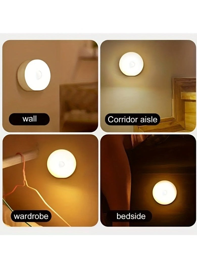 2-Pieces Wireless Motion Sensor Night Light, Bedroom Decor Light, LED Wall Decorative Lamp For Staircase Closet Room  - Image 4