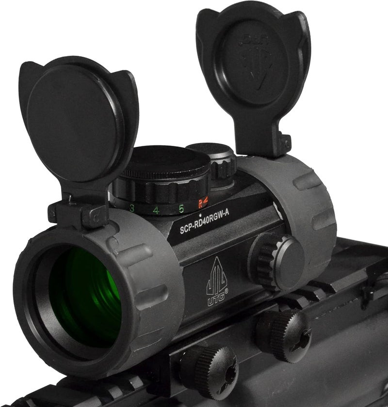 UTG 3.8" ITA Red/Green CQB Dot Sight with Integral Mount , Black - Image 3