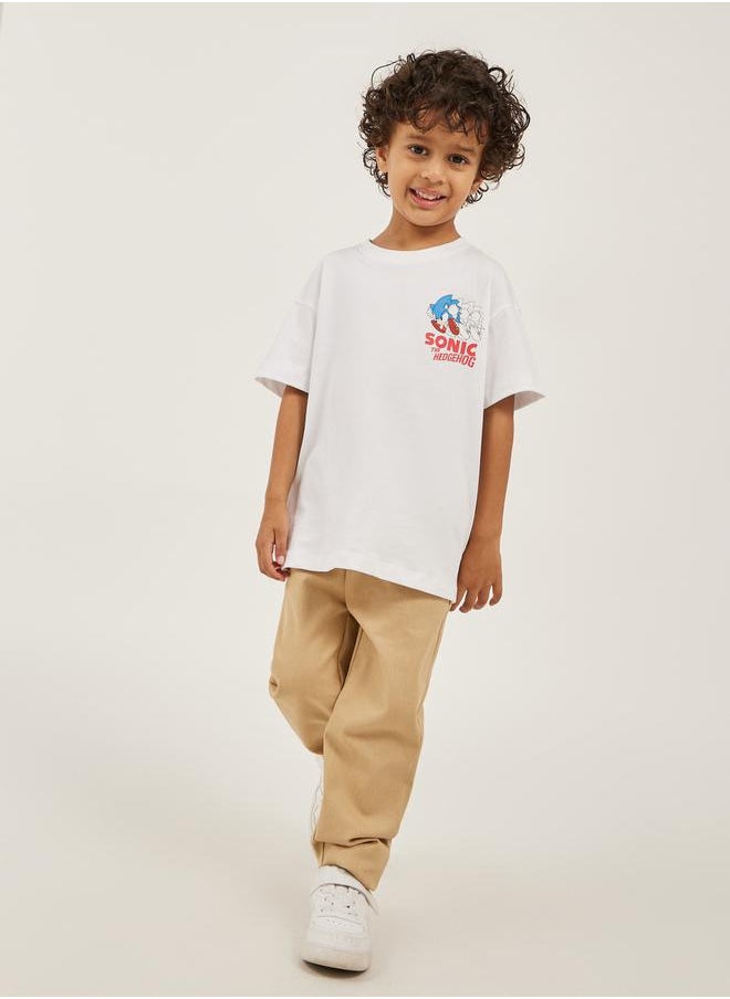Styli Sonic Graphic Printed Dropped Shoulder Oversized T-Shirt  - Image 3