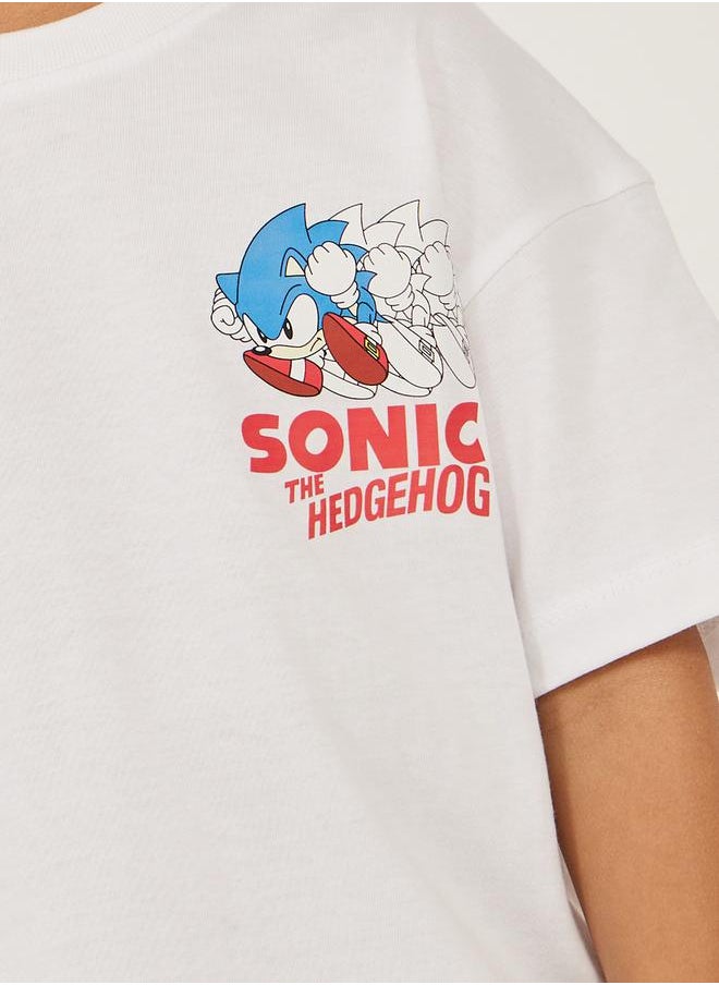 Styli Sonic Graphic Printed Dropped Shoulder Oversized T-Shirt  - Image 4