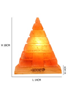 GEOHONEY Geohoney - Himalayan Salt Lamp Pyramid  - Image 3