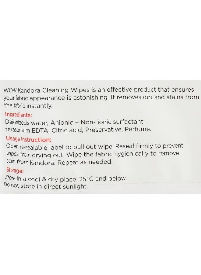 WOW Kandoora Cleaning Wipes - 16 Sachets - Image 4