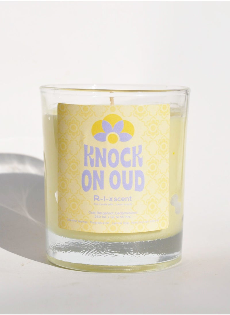 Relaxscent Knock On Oud cotton Wick 