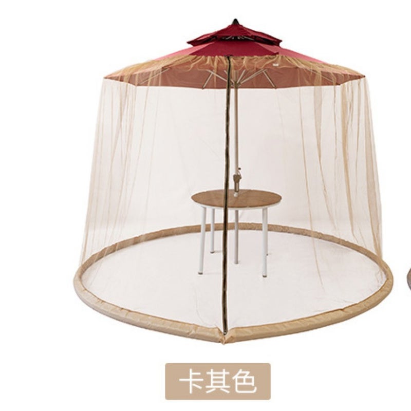 Outdoor Courtyard Open-Air Dome Parasol Mosquito Nets Umbrella Nets Mesh Nets Bed Curtain Anti-Mosquito Insect Curtain Roman Umbrella - Image 1