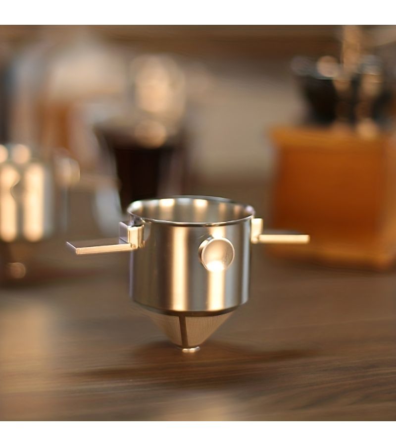 1PC Portable 304 Stainless Steel Hanging Ear Coffee Filter Paper Free Coffee Cup Hand Flush Filter Convenient Coffee Utensils And Accessories - Image 2