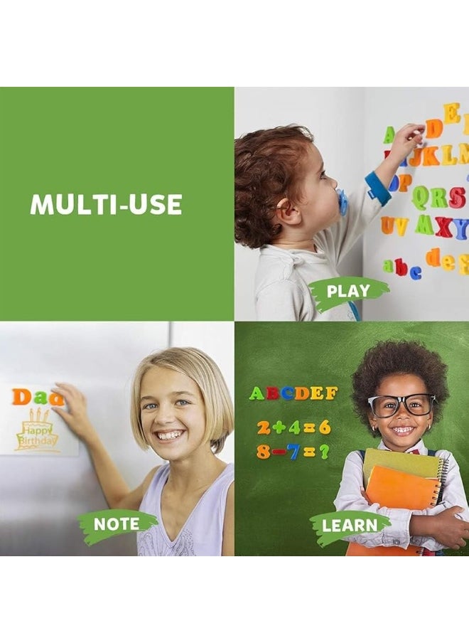 Coogam Coogam Magnetic Letters Numbers Alphabet Fridge Magnets Colorful Plastic ABC 123 Educational Toy Set Preschool Learning Spelling Counting Uppercase Lowercase Math for 3 4 5 Years Kid(78 Pcs)  - Image 4