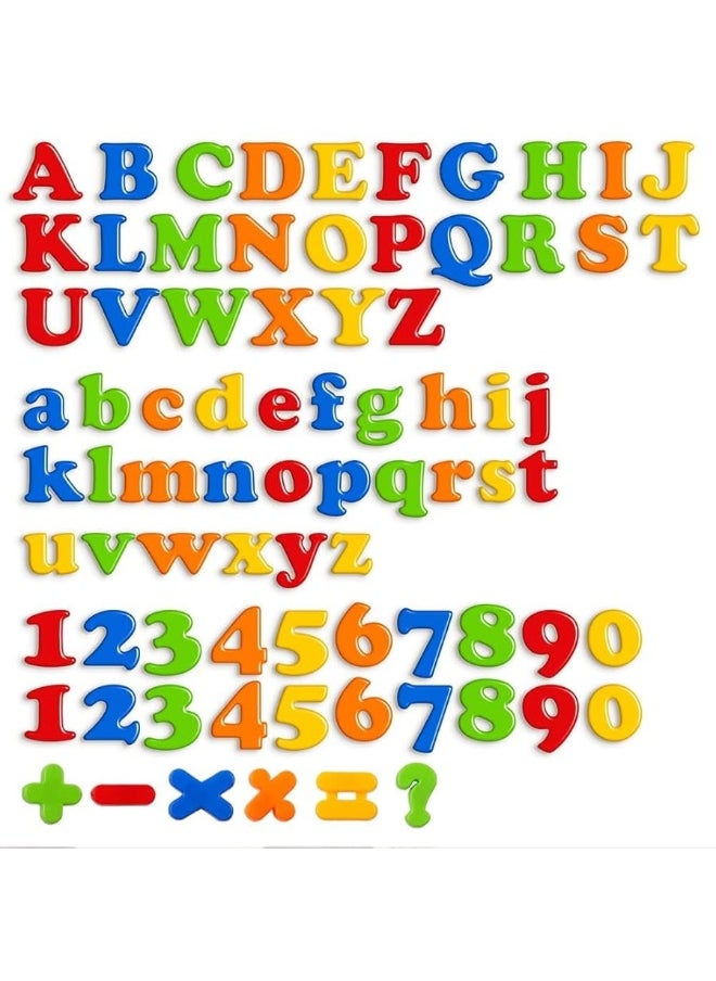 Coogam Coogam Magnetic Letters Numbers Alphabet Fridge Magnets Colorful Plastic ABC 123 Educational Toy Set Preschool Learning Spelling Counting Uppercase Lowercase Math for 3 4 5 Years Kid(78 Pcs)  - Image 5