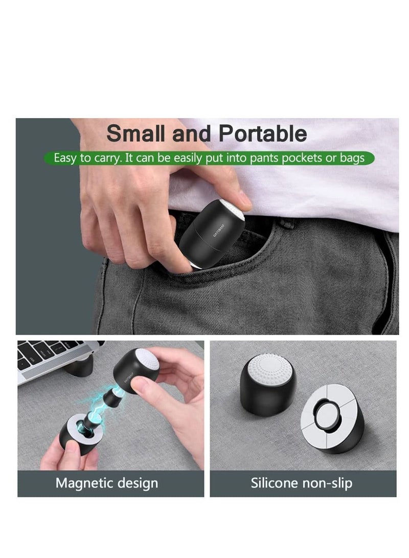 SYOSI Laptop Cooling Pad Laptop Cooling Stand Small Universal Invisible Cooler Ball Portable Magnetic Tilting Holder Foot for MacBook Computer Notebook Keyboard and Tablet PC Black  - Image 5