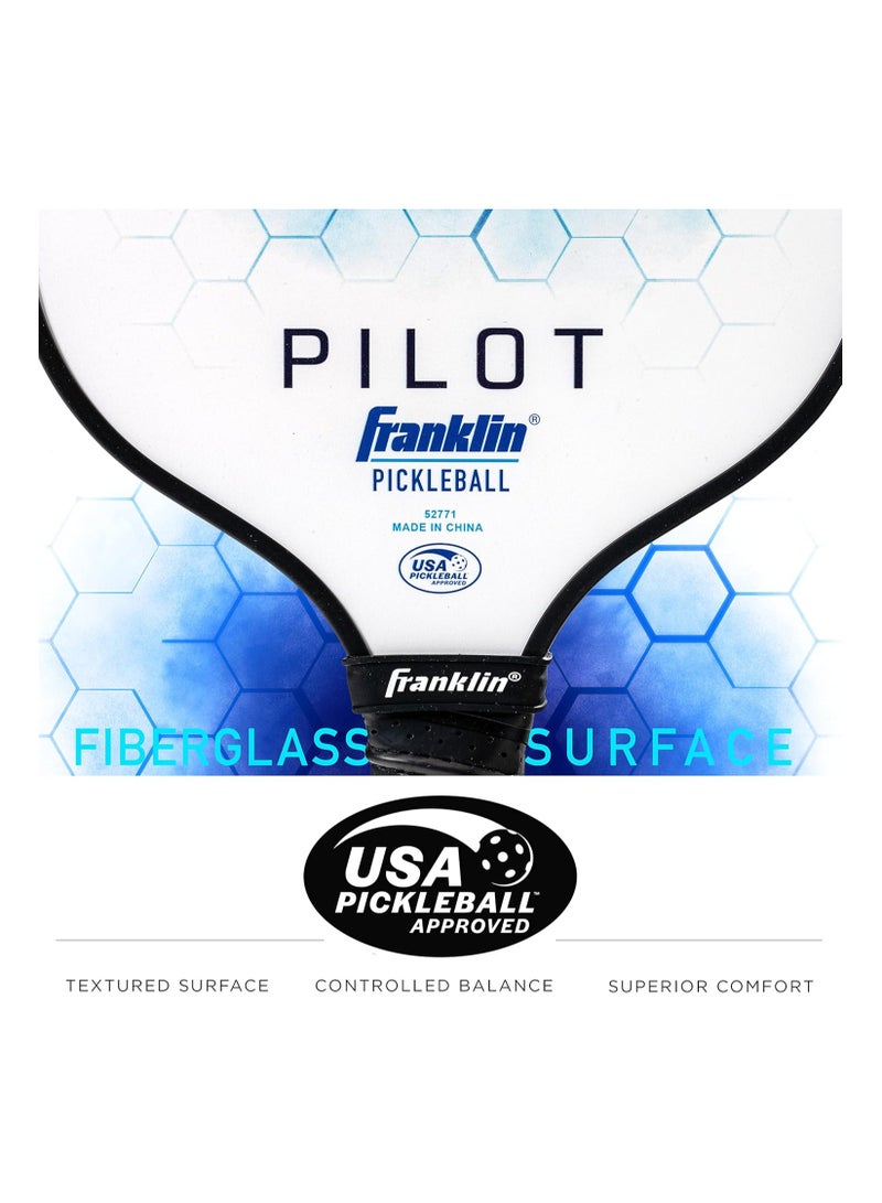 Franklin Pilot Polypropylene Core Pickleball Paddle – USAPA Approved – Lightweight Pro Racket – Blue - Image 5