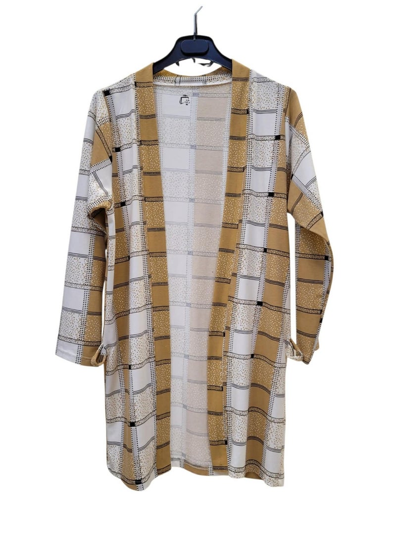 cotton women printed nightwear robe - Image 1