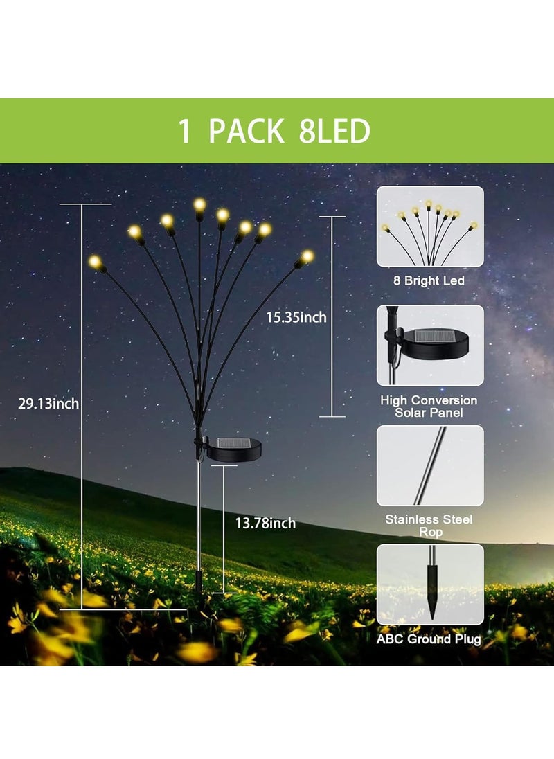 Waterproof LED Solar Outdoor Swaying Lights Solar Garden Lights Firefly Lights Solar Outdoor For Yard Patio Pathway Decorative