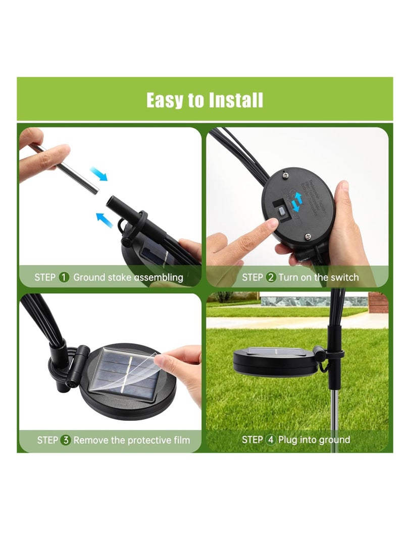 Waterproof LED Solar Outdoor Swaying Lights Solar Garden Lights Firefly Lights Solar Outdoor For Yard Patio Pathway Decorative