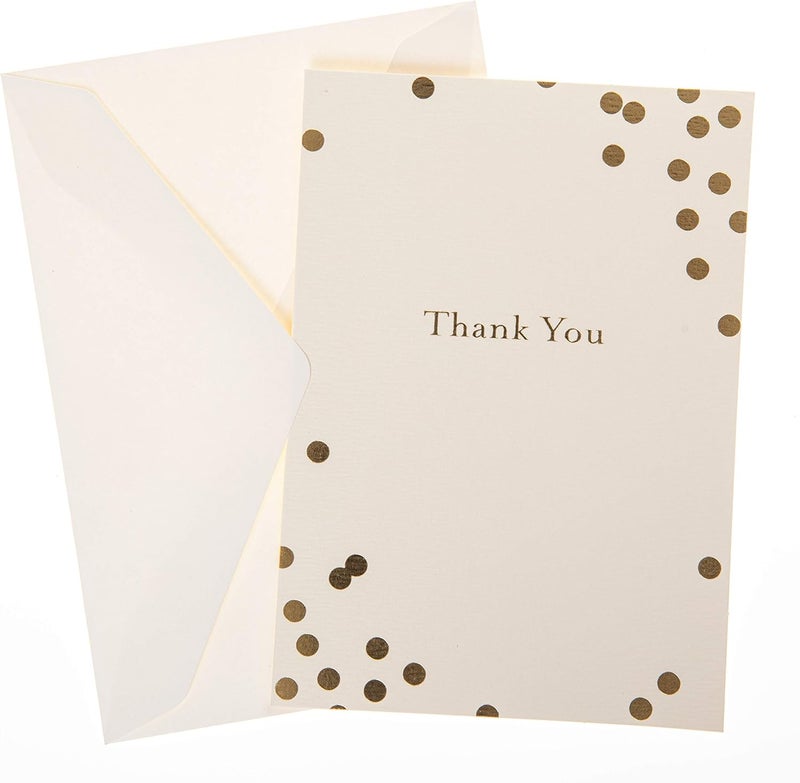 Graphique Box of Thank You Cards, Confetti - Includes 10 Cards with Matching Envelopes and Storage Box, Cute Stationery Made of Durable Heavy Cardstock, Cards Measure 3.25" x 4.75" - Image 2