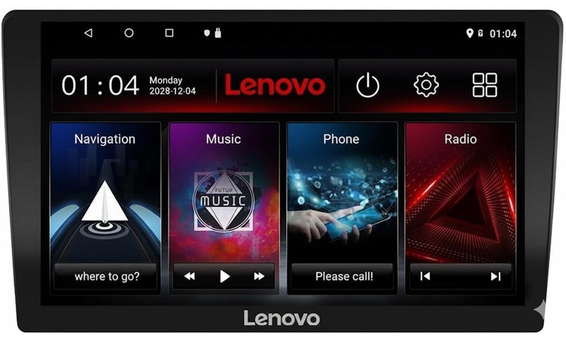 Lenovo 9 Inch 2K Android Car Stereo 4GB RAM 64GB ROM Support Apple Carplay Android Auto Wireless Bluetooth USB Video Audio Playback High Definition Screen - Image 1