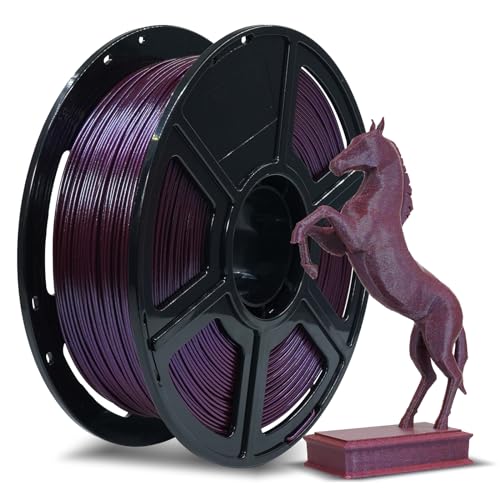 FLASHFORGE PLA Filament 1.75mm +/- 0.02mm Marsala, Color Changeable 3D Printer Filament 1kg (2.2lbs), Chameleon 3D Printing Filament Changing Colors with Light and Angle - Image 1