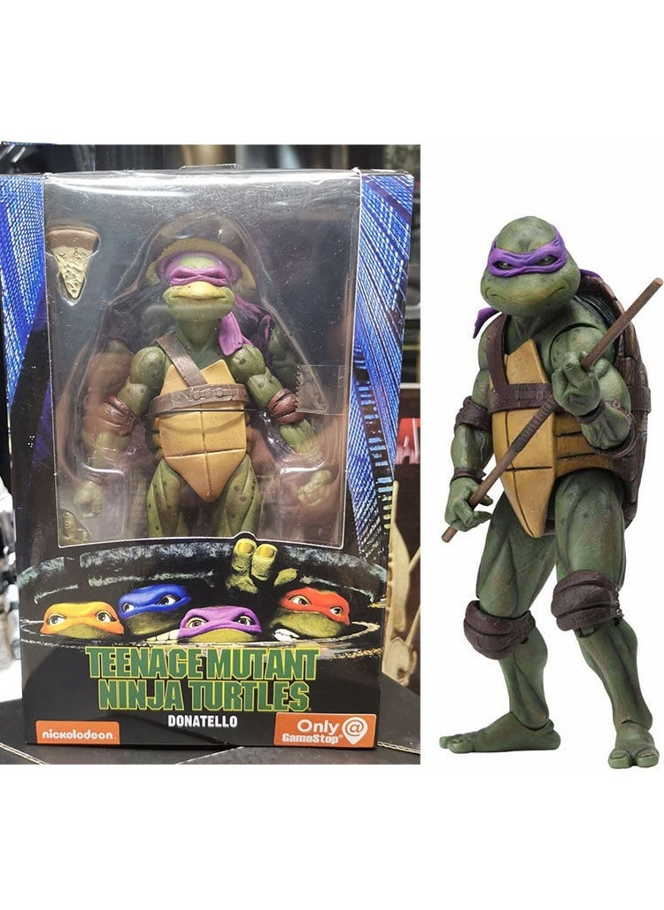 NECA TMNT 1990 Movie 7-Inch Action Figure turtle purple 