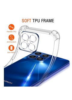 ten.tech Ten Tech Transparent cover with anti-shock corners made of heat-resistant polyurethane for Honor X8 4G – Transparent  - Image 5