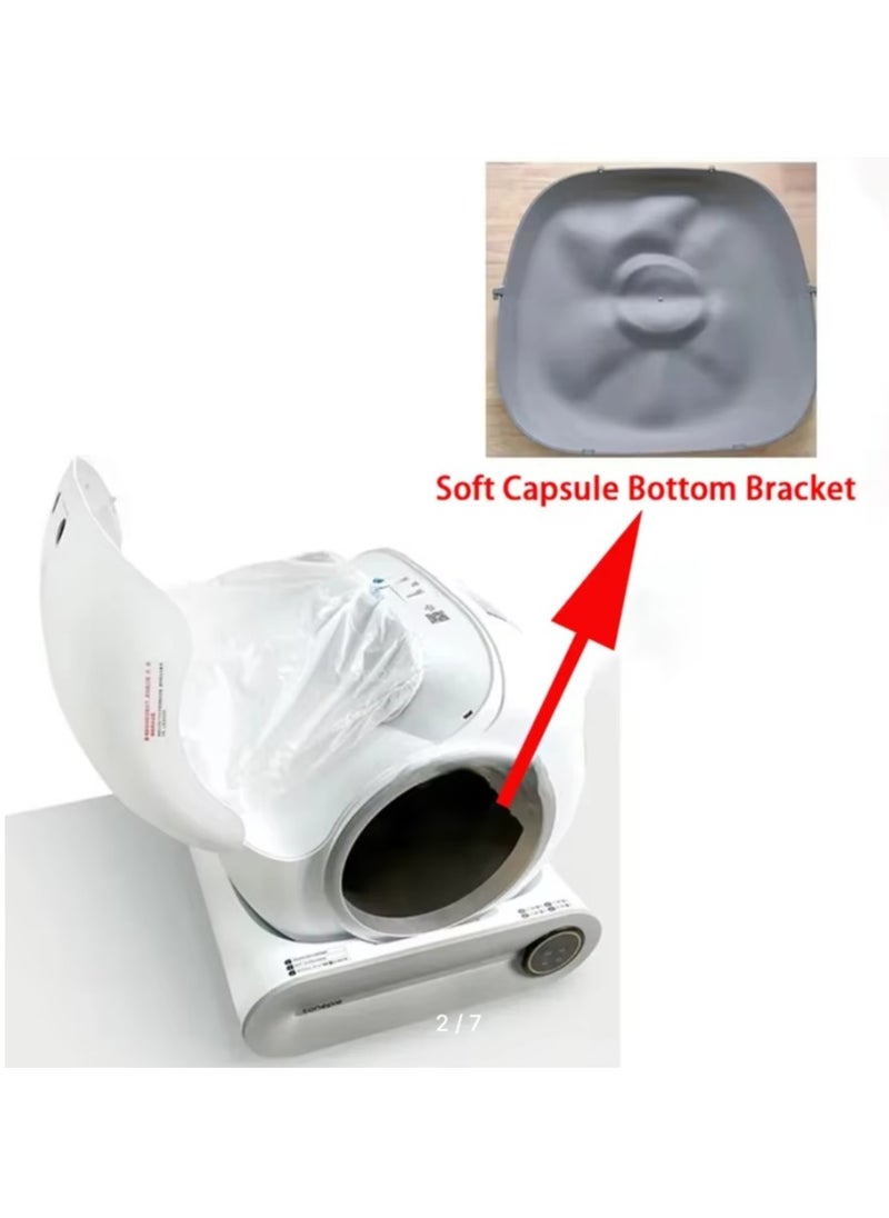 GOLDEN CAT - Automatic Cat Litter Box Replacement Parts, Bottom Capsule, Ventilation Plug, Silicone Membrane, Grey -Spare parts - Image 1