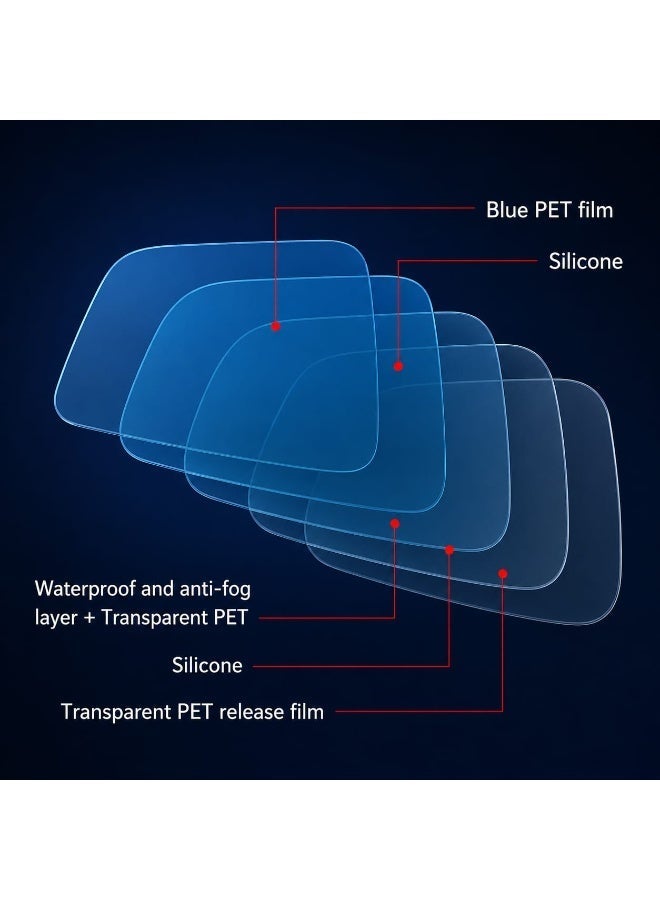Car Rearview Mirror Protective Film - Anti-Fog, Anti-Rain, Waterproof Micro Nano Coating Screen Protector - Image 1
