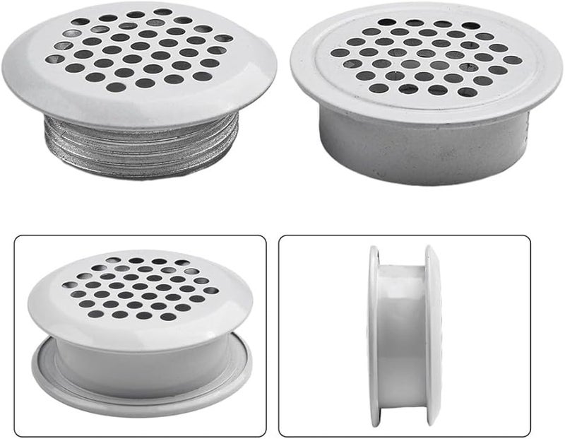 White Stainless Steel Mesh Air Vent Grille For Wardrobe Cabinet Prevents Blocking - Image 5