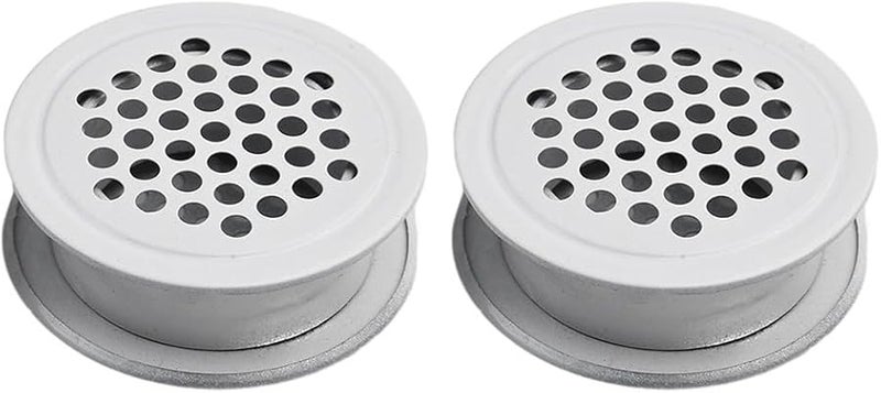 White Stainless Steel Mesh Air Vent Grille For Wardrobe Cabinet Prevents Blocking - Image 1