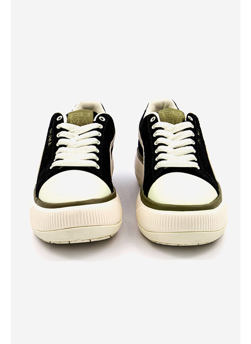 PUMA - Women Suede Mayu Infuse Shoes, Black and Ivory - Image 1