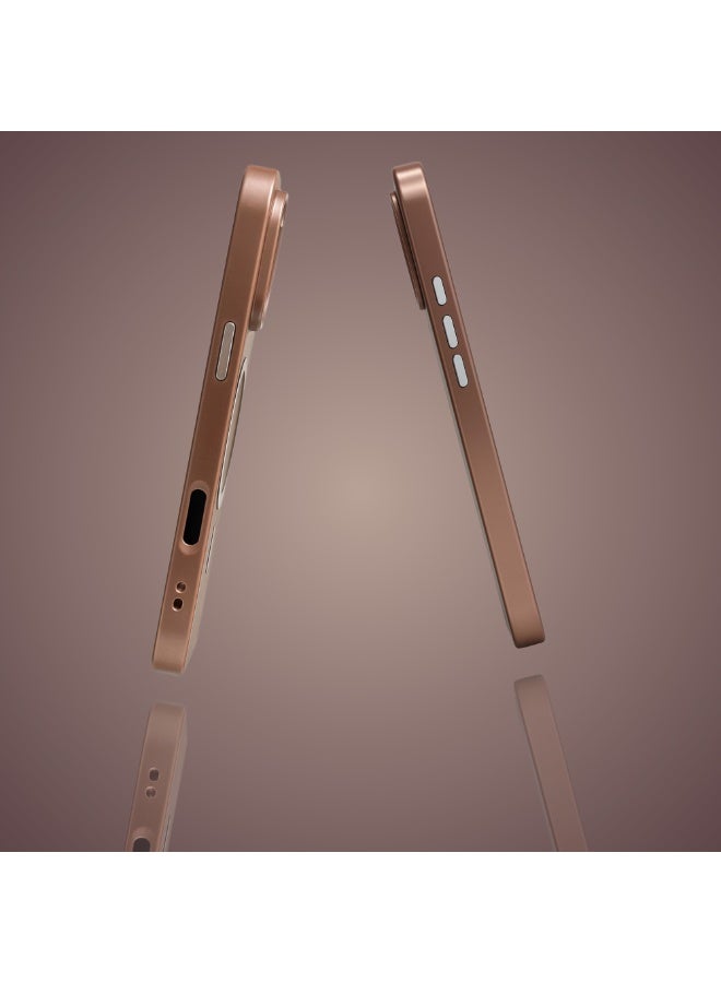 جراب مغناطيسي بتصميم جلد فاخر لهاتف iPhone 17 Pro Max – باللون الرمادي الأنيق – غطاء حماية ضد الصدمات مزود بحلقة مغناطيسية وحماية عدسة الكاميرا (رمادي) - Image 2