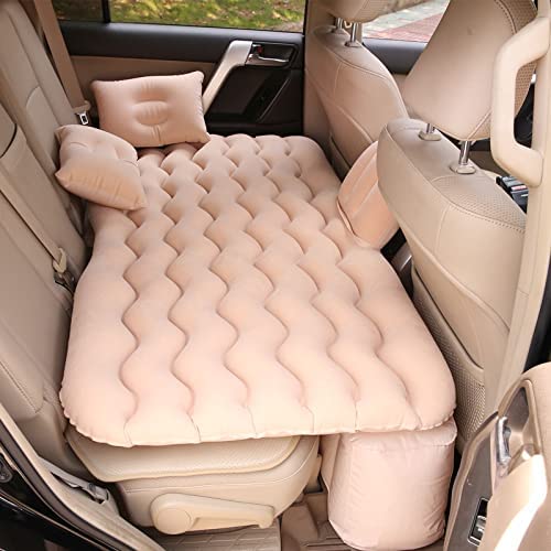 Pivalo A2 Multifunctional Inflatable Car Bed Mattress Universal Car Back Seat for Baby Travel Air Inflation with Two Air Pillows, Car Air Pump and Repair Kit (Random Color) - Image 2