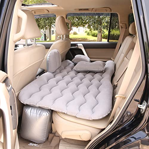 Pivalo A2 Multifunctional Inflatable Car Bed Mattress Universal Car Back Seat for Baby Travel Air Inflation with Two Air Pillows, Car Air Pump and Repair Kit (Random Color) - Image 5