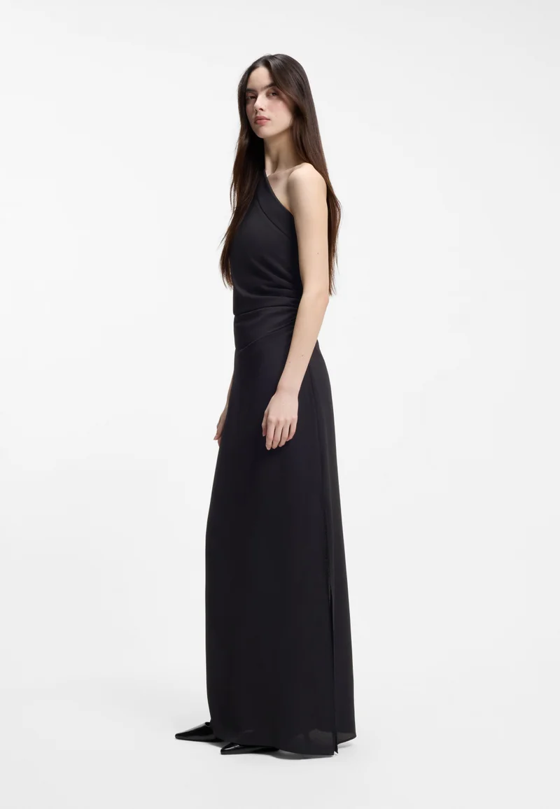 هوجو One-shoulder dress in stretch fabric