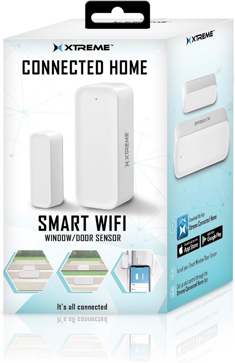 Xtreme Smart Wi-Fi Window & Door Sensor - Wireless 2.4GHz, No Hub Required, Instant Notifications, Remote Access - Image 1