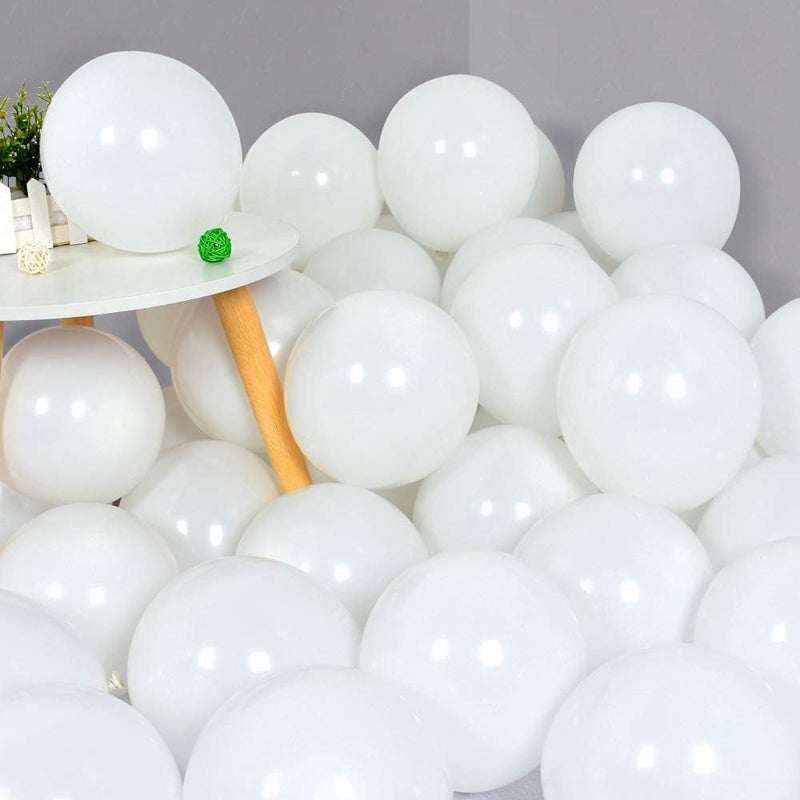 atorakushon Latex White Color Super Quality Rubber Balloons 10" Christmas Xmas Balloon Best For Theme Party Decoration Birthday Wedding Anniversary Office Party Purpose Opening Ceremony Pack of 25 - Image 4