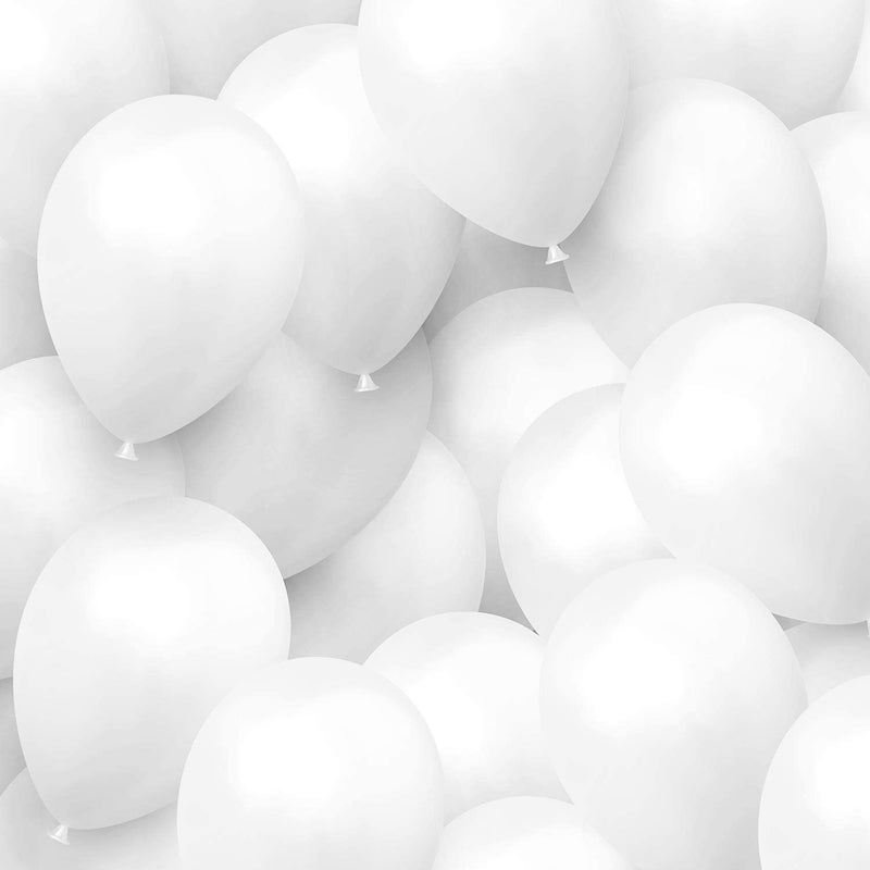 atorakushon Latex White Color Super Quality Rubber Balloons 10" Christmas Xmas Balloon Best For Theme Party Decoration Birthday Wedding Anniversary Office Party Purpose Opening Ceremony Pack of 25 - Image 3